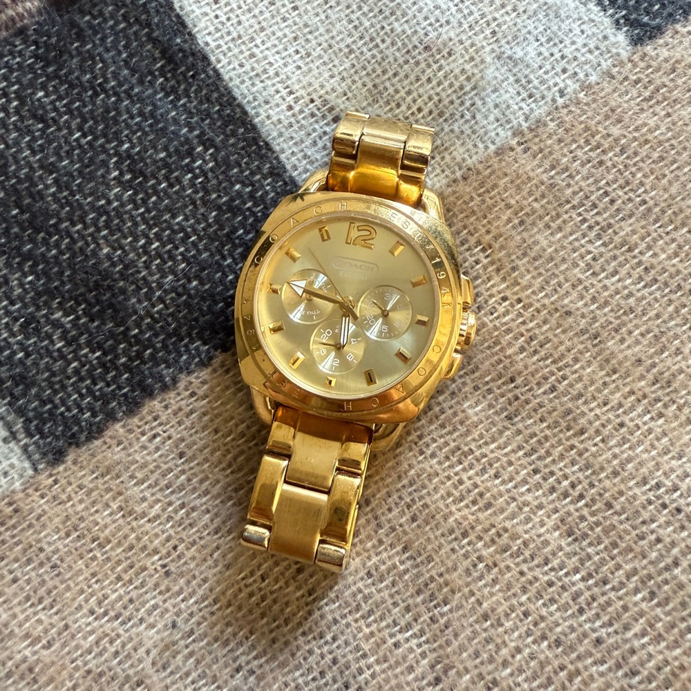 Coach Gold Boyfriend Watch